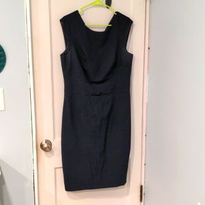 The limited navy blue sheath